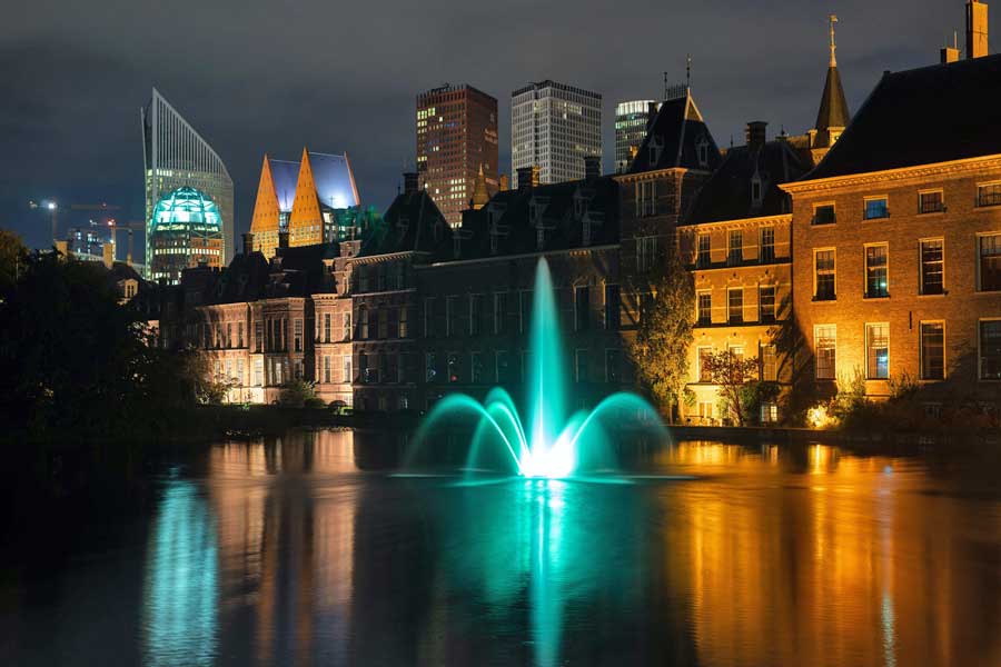 Den Haag 's nachts