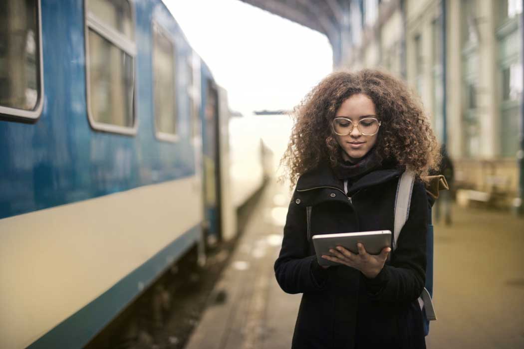 treinperron passagier