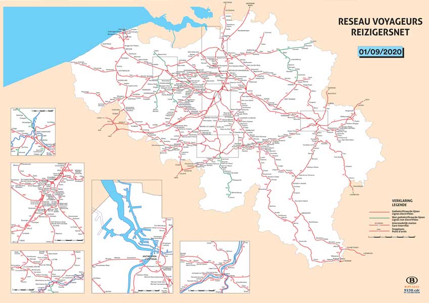 treinkaart van de NMBS